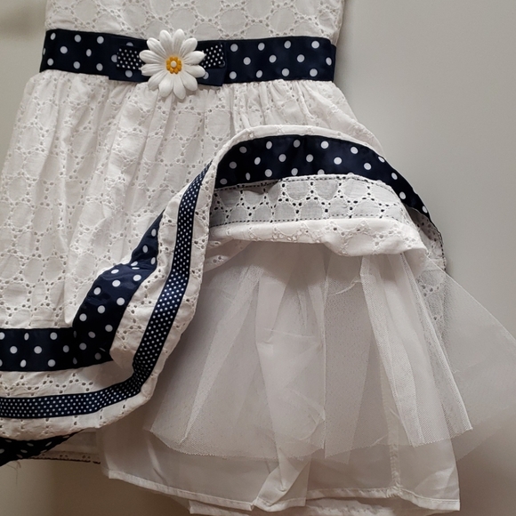 Blueberi Sz 7 Daisy Eyelet Dress E48 - Picture 3 of 7